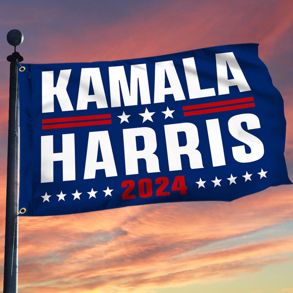 Kamala  Harris 2024 Grommet Flag