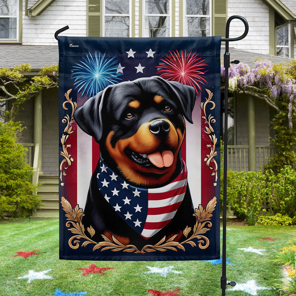 Flagwix American Flag - Rottweiler Dog American Flag Wrapped in Glory MLN3237F