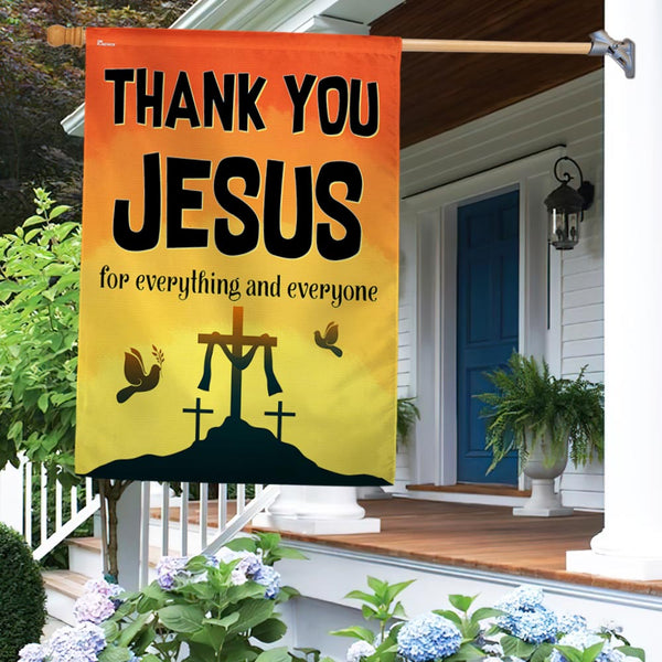 Thank You Jesus Christian Flag