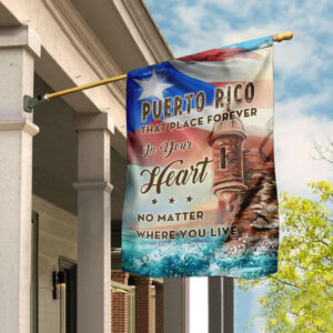 Puerto Rico In My Heart Flag