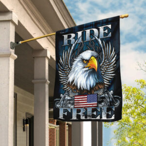 Biker - Ride Free Flag
