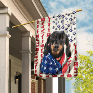 Dog Dachshund Celebrate Fourth Of July Independence Day Flag
