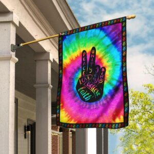 Hippie Peace and Love Flag