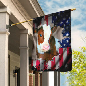 Cow American Flag
