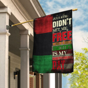 Juneteenth Is My Independence Day. African American Flag