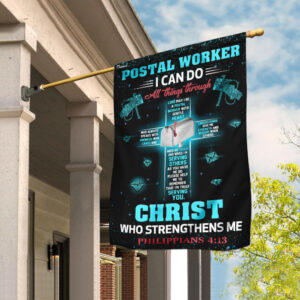 Poster Worker I Can Do All Things Through Christ Flag