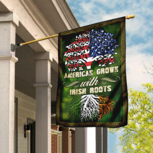 American Grown With Irish Roots Flag