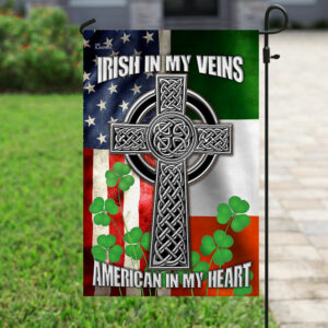 Irish American Celtic Knot Flag
