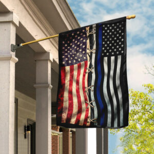 Police Thin Blue Line American Flag