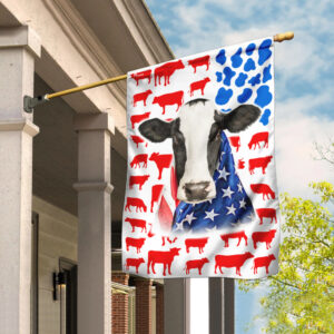 Dairy Cow Celebrate Fourth Of July Independence Day Flag