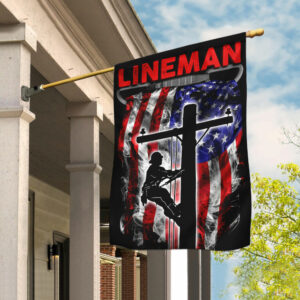 Proud Lineman Flag