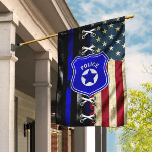 Police Officer American Flag