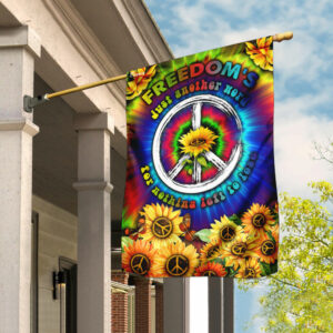 Freedom's Nothing Left To Lose Sunflower Hippie Flag
