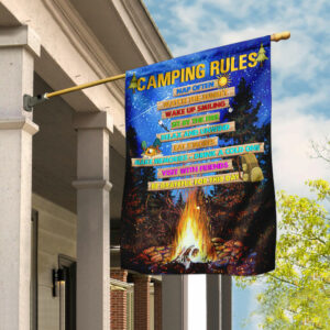 Camping Rules Flag