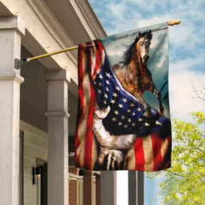 Horse Independence Day, 4th Of July Flag