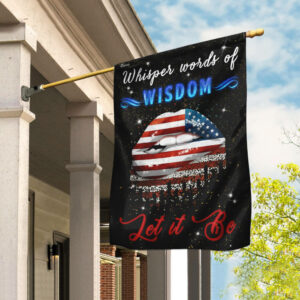 Whisper Words Of Wisdom Let It Be Hippie Flag