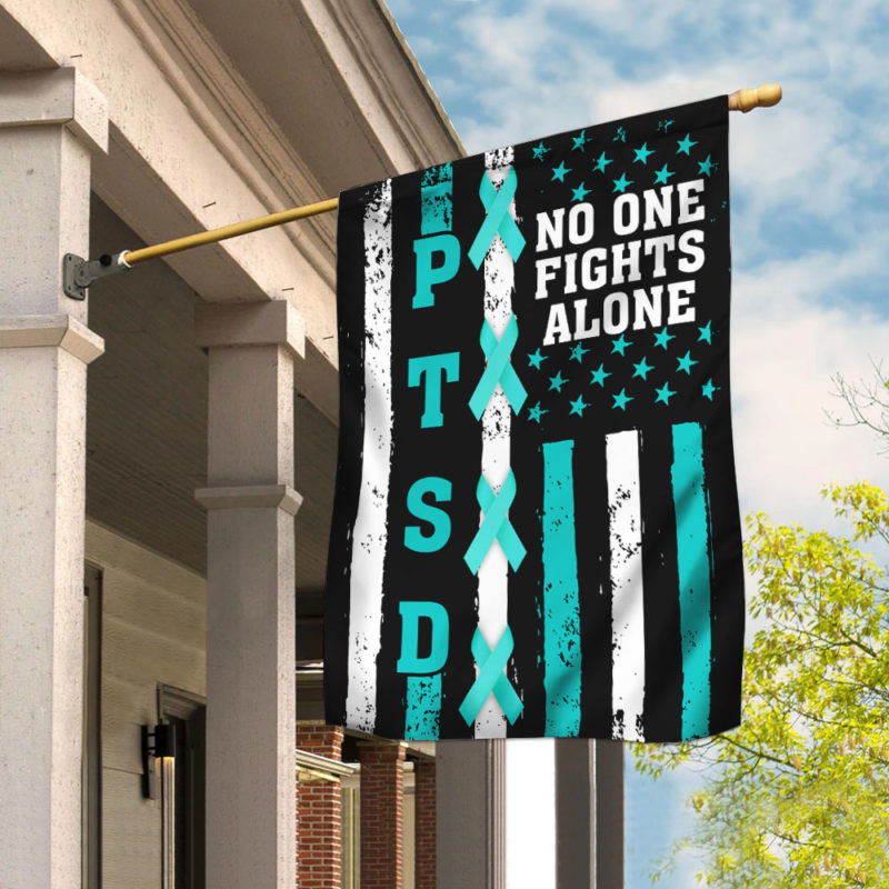 PTSD Awareness. No One Fights Alone Flag QNK260F - Flagwix