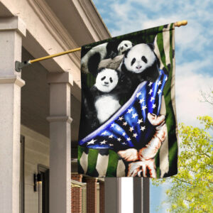 Pandas American Flag