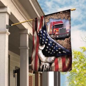 Freightliner Trucks American Flag