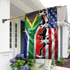 South African And American Flag