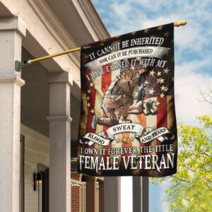 Female Veteran Flag