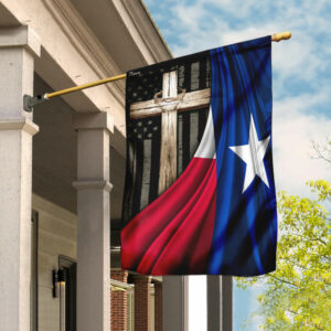 God Made Jesus Saved Texas Raised Flag