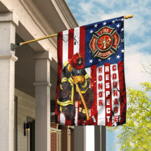 Firefighter - Honor Respect Courage Flag