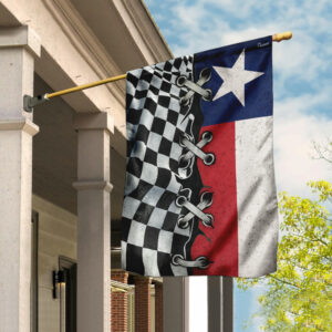 Texas And Dirt Track Racing Flag