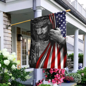 God Bless America 911 Flagwix™ Jesus Never Froget 911 Flag