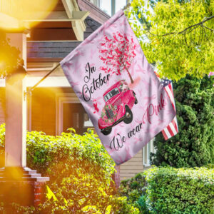 Breast Cancer October Awareness Month Flagwix™ We Wear Pink Flag