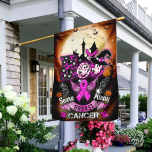 Halloween And Breast Cancer Awareness Flagwix™ Boo Flag