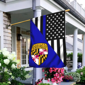 Maryland State Thin Blue Line Flag