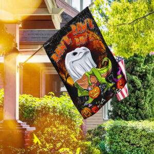 Trick Rawr Treat Halloween Flag