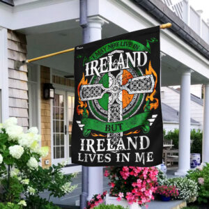 I May Not Live In Ireland But Ireland Lives In Me Flag