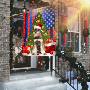 Lovely Schnauzer Christmas Flag Flagwix™ Merry Christmas With Schnauzer Dog Flag
