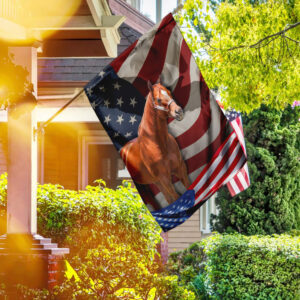 Horse American Flag