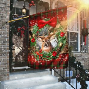 Deer Christmas Flag