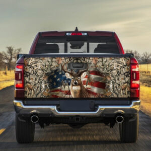 Deer American Truck Tailgate Decal Sticker Wrap