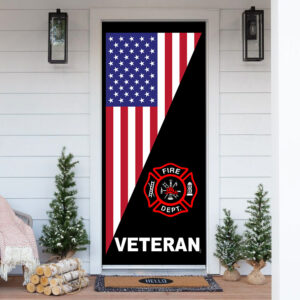 Firefighter Veteran Door Cover
