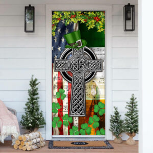 Beautiful Irish Christmas Door Cover