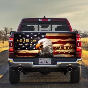 God Bless America Truck Tailgate Decal Sticker Wrap