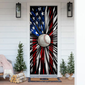 American Baseball  Ball Door Cover