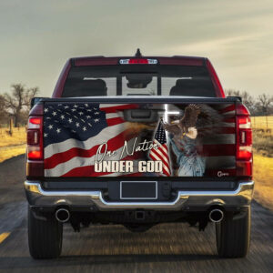 One Nation Under God America Truck Tailgate Decal Sticker Wrap