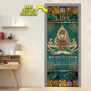 Personalized Yoga Mandala Door Cover