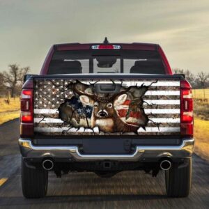 Deer Hunting American Truck Tailgate Decal Sticker Wrap