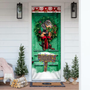 Happy Holiday Dachshund Door Cover