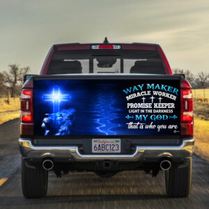 Way Maker Miracle Worker Jesus Christ Truck Tailgate Decal Sticker Wrap