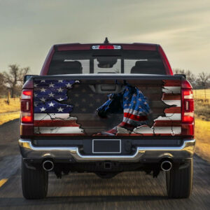 Horse American Truck Tailgate Decal Sticker Wrap