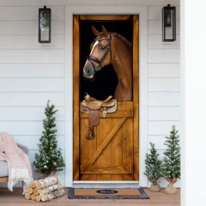 Horse In Stable  Door Cover