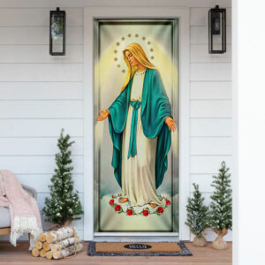 Mother Mary Door Cover